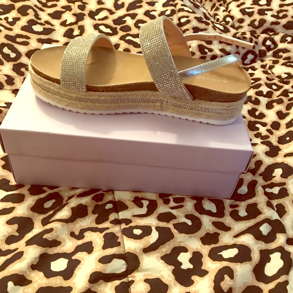 Steve Madden diamond trimmed sandals